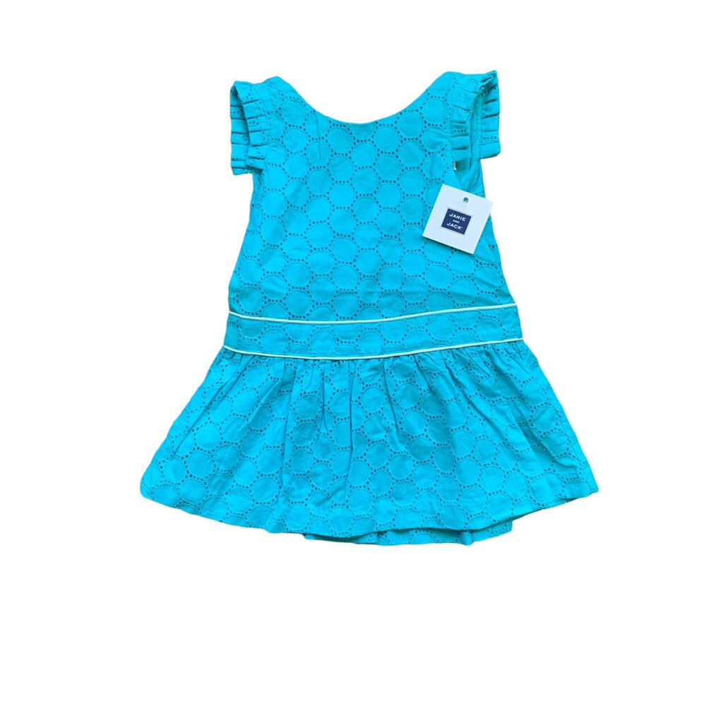 Janie and Jack Blue Eyelet Dress
